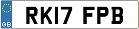 Trailer License Plate